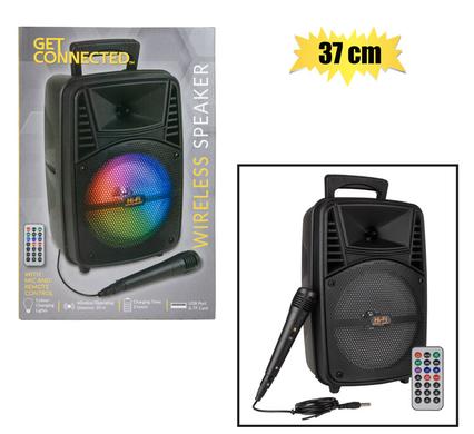 Wireless speaker 37cm + mic and remote