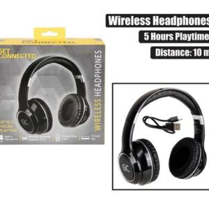 Wireless headphones with mic large pads