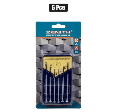 Screwdriver-set precision 6pce pl-box