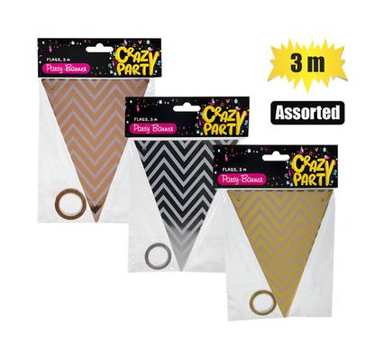 Party banner flags assorted
