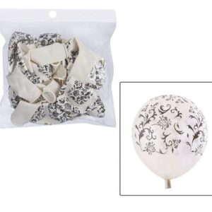 Balloons helium 1pc design white f-01