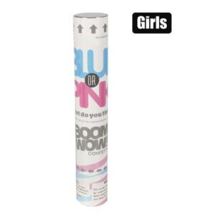 Party gender reveal confetti cannon-pink