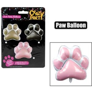 Pet party foil balloon paw