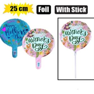 Balloon air fill w/stick mother's day