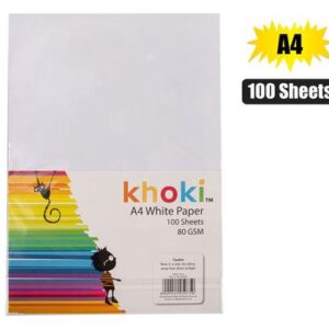Paper a4 80gsm 100's white