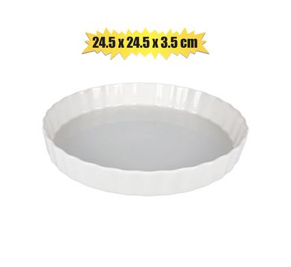 Oven dish 24.5x24.5x3.5cm ceramic