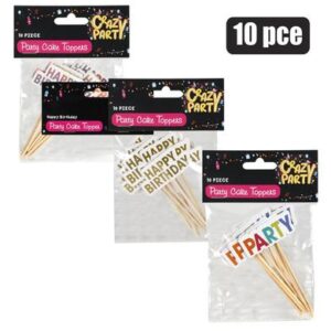 Cake topper-assorted 10pc