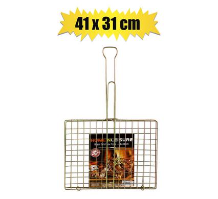 Braai mtl fixed-handle 41x31cm h&l
