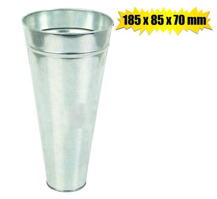 Flower bucket galvanised 185x85x70mm