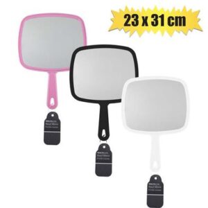 Mirror hand pl large 23x31cm asstd