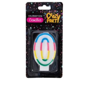 Candle birthday single number-0