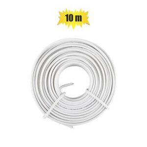 Speaker wire 0.5mmx10m white zenith