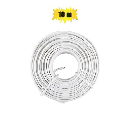 Speaker wire 0.5mmx10m white zenith