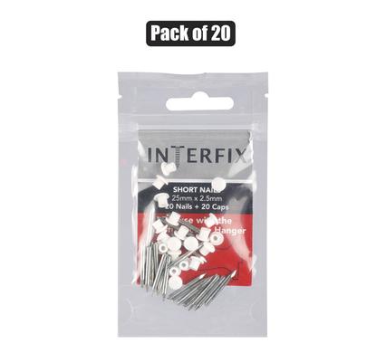 Picture-hanger nails+caps 25mm pack-20