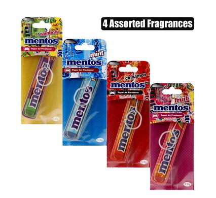 Car air freshener mentos paper asst