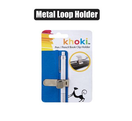 Pencil/pen spring loop holder metal