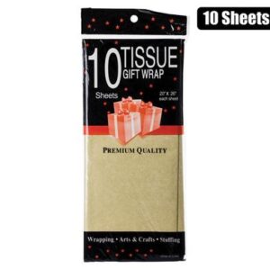 Paper tissue 50x66cm 10xshts gold