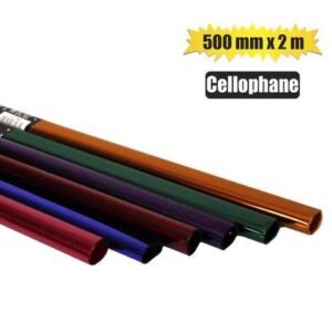 Gift-wrap cellophane asstd 500mmx2m