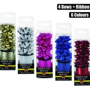 Gift-decor & ribbon decor 4 asstd 5mmx2m