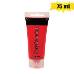 Art+craft paint acrylic tube 75ml red
