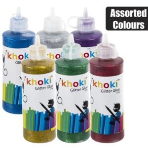Glitter glue 125g asstd colours