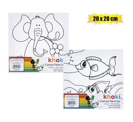 Art+craft paint canvas printed 20x20cm