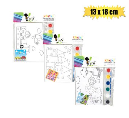 Art+craft paint canvas printed13x18cm