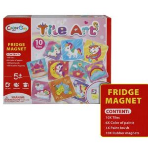 Art+craft paint ceramic tile magnets