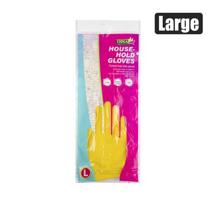 Gloves rubber household large per-pair