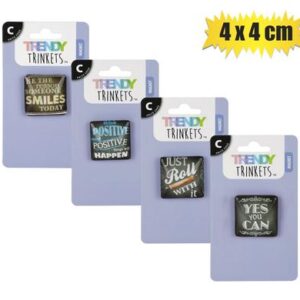 Magnet crystal sentiment 4x4cm