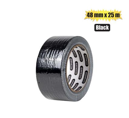 Tape ducting black 48mmx25m zenith