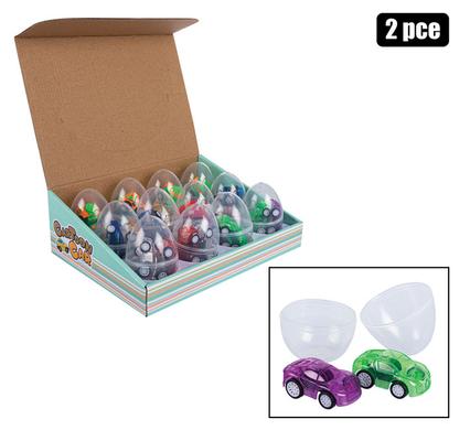 Vehicle racer mini egg 2pc