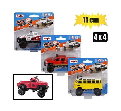 Maisto dinky 4x4 rebels asstd