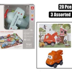 Jigsaw puzzle with car 20pc