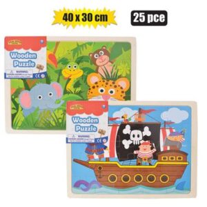 Puzzle wood jigsaw 40x30cm 25pc
