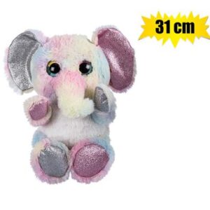 Plush animal big eyes w/glitter 31cm