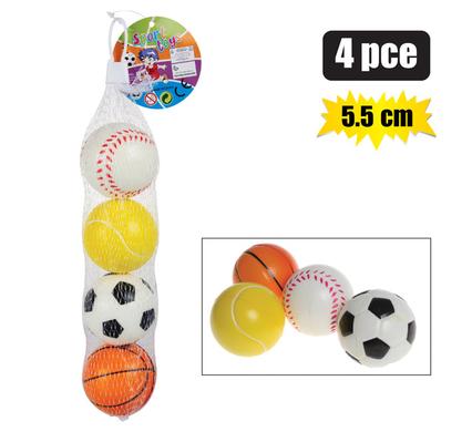 Ball set sport style 5.5cm 4pc