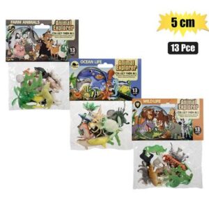 Animals farm/wild 13pc 5cm asstd