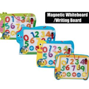 Edu wood magnet whiteboard w/number set