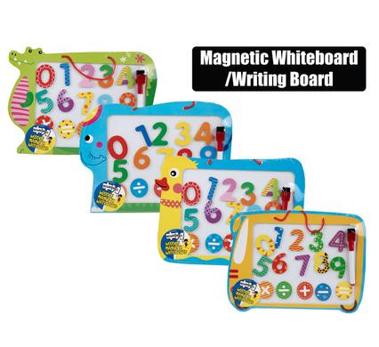 Edu wood magnet whiteboard w/number set