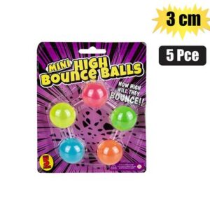 Novelty ball hi bounce mini 5pc, 3cm