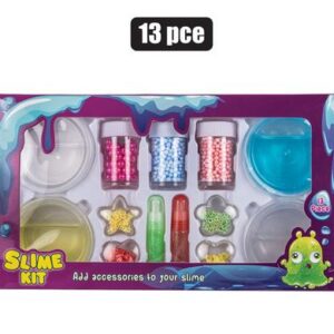 Novelty slime diy w/accessories 13pc