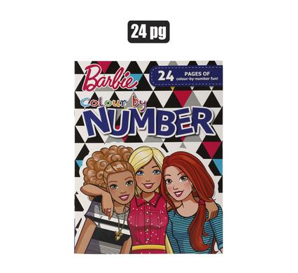 Book colouring by numbers barbie
