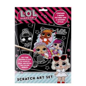 Book activity lol surprise scratch art