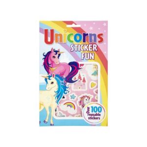 Book sticker fun unicorn