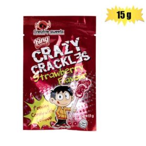 Sweet candy cs crazy crackles strbry 15g
