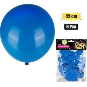 Balloons giant 6pc blue f-02