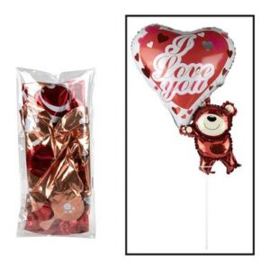 Balloon teddy bear air inflated