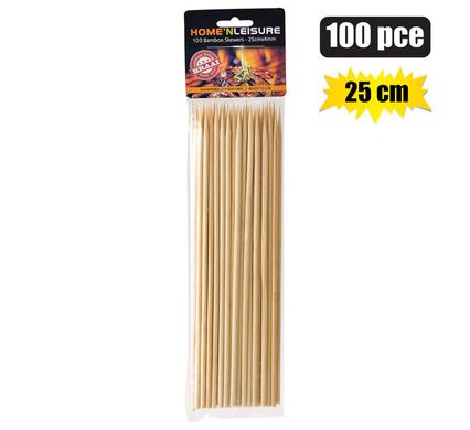 Skewers bamboo 25cm 100pce 4mm h&l