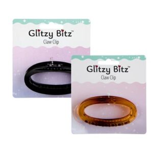 Hair claw clip round